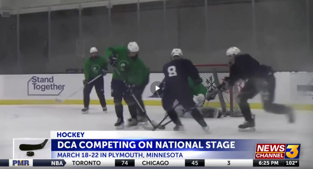 DCA’s first-year hockey program competing in USA Hockey High School National Championships
