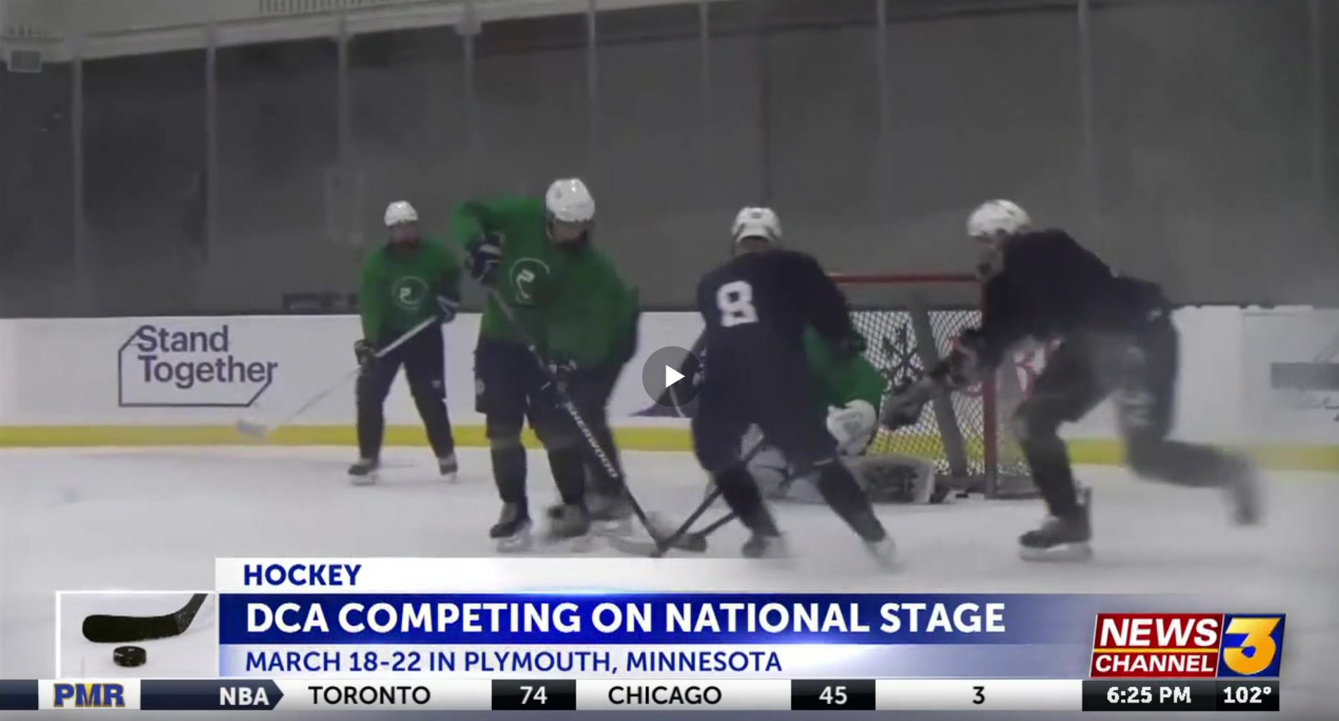 DCA’s first-year hockey program competing in USA Hockey High School National Championships